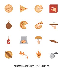 Pizza icons vector eps10