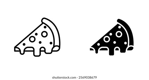 Pizza icons vector graphic pack