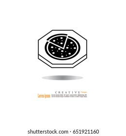 pizza icon.vector illustration.