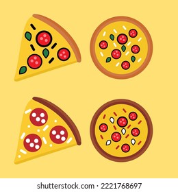 pizza illustration for children's book