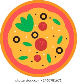 Its a pizza illustration I have made it in illustrator