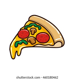 Pizza illustration vector