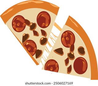 Una Imagen de pizza, Vector logo pizza Plantilla