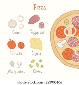 Pizza ingredients