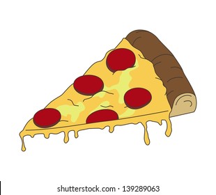 pizza isolated