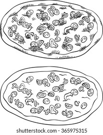 Pizza. Isolated