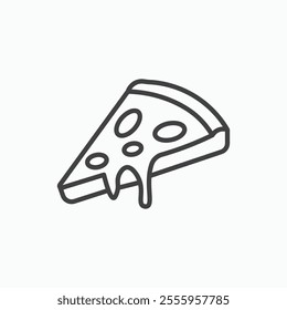Pizza isolated icon. vector illustration.