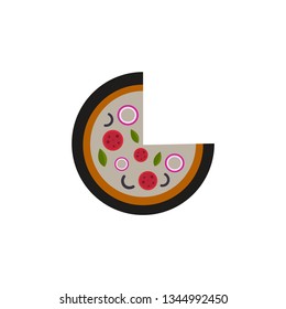 Pizza isolated on a white background