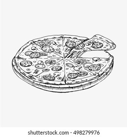 Pizza Drawing High Res Stock Images Shutterstock