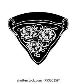 pizza isolated vector icon