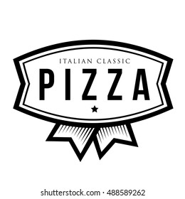 Pizza - Italian Classic Vintage Logo