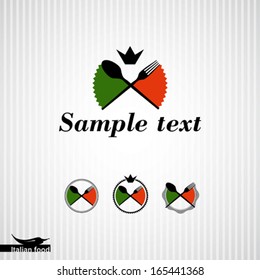 Pizza. Italian cuisine. Template design