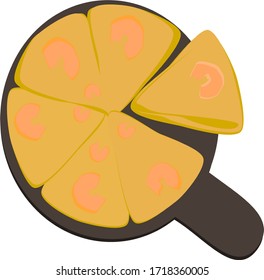Pizza for junk and cook, food, food illustration vector