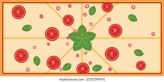 Pizza Fondo de Vector abstracto de comida chatarra