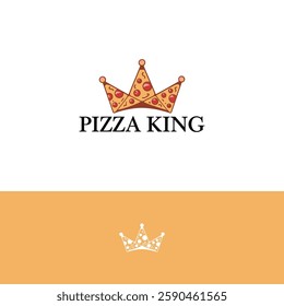 Pizza king logo design template