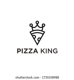 Logo de Pizza King. icono de pizza