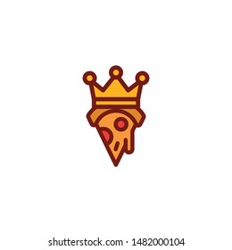 a pizza king logo template