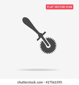 Pizza knife icon. Vector concept illustration for design.