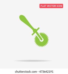 Pizza knife icon. Vector concept illustration for design.