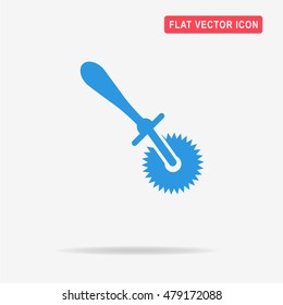 Pizza knife icon. Vector concept illustration for design.