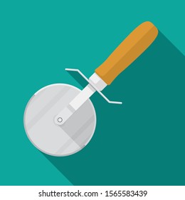 Pizza knife icon vector flat design.