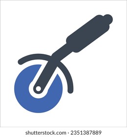Pizza knife icon, Vector Graphics