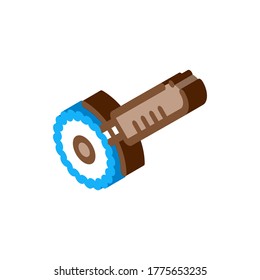 Pizza Knife Icon Vector. Isometric Pizza Knife isometric sign. color isolated symbol illustration