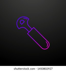 Pizza knife nolan icon. Elements of alcohol drink set. Simple icon for websites, web design, mobile app, info graphics