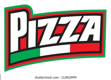 pizza label design 