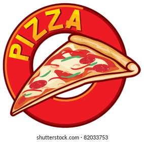 pizza label design
