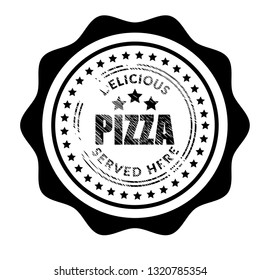 Pizza label vintage sign,sticker