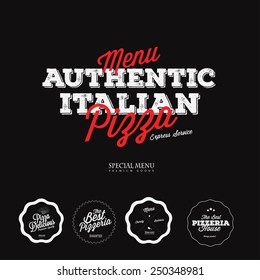 Pizza Labels and Badges