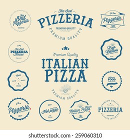Pizza Labels and Badges