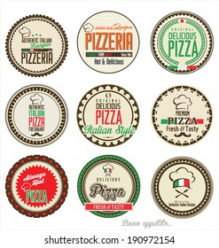 Pizza labels collection