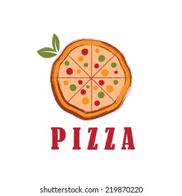 Pizza Logo Design Unique Illustration Stock Vector (Royalty Free) 694284826