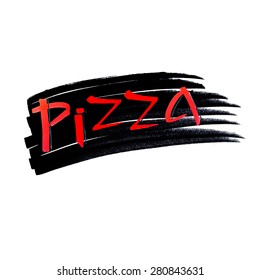 Pizza lettering