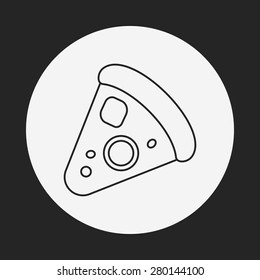 pizza line icon