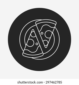 pizza line icon