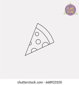 pizza line icon