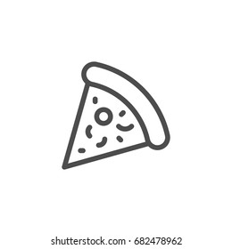 Pizza line icon