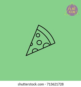 pizza line icon