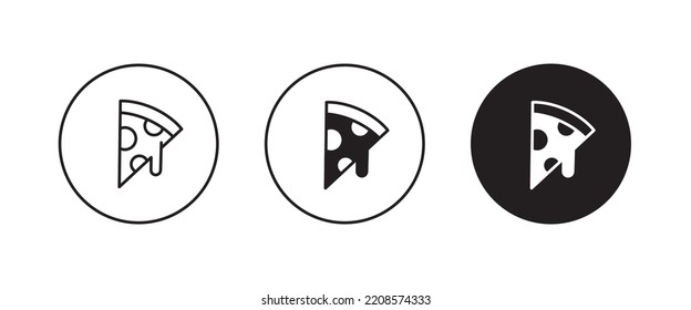 pizza line icon, fast food vector, sign, symbol, logo, illustration, editable stroke, flat design style isolated on white linear 
