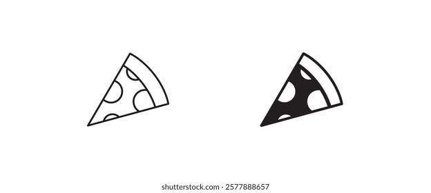 pizza line icon, fast food vector, sign, symbol, logo, illustration, editable stroke, flat design style isolated on white linear