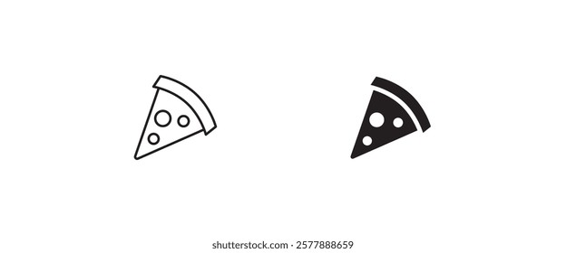 pizza line icon, fast food vector, sign, symbol, logo, illustration, editable stroke, flat design style isolated on white linear