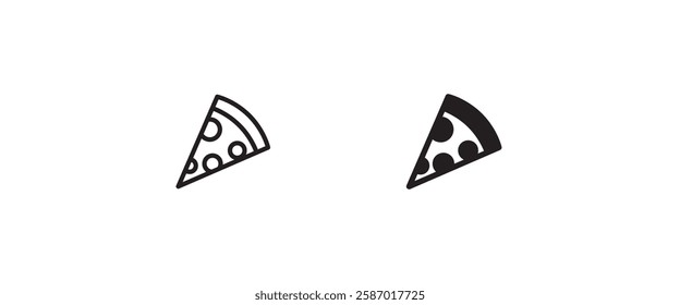 pizza line icon, fast food vector, sign, symbol, logo, illustration, editable stroke, flat design style isolated on white linear