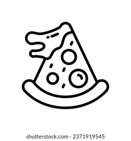 pizza line icon. vector icon for your website, mobile, presentation, and logo design.