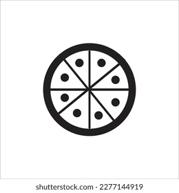 pizza line new vector icon