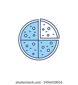 pizza line style icon for food