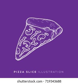 Pizza Lineart Vector Illustration