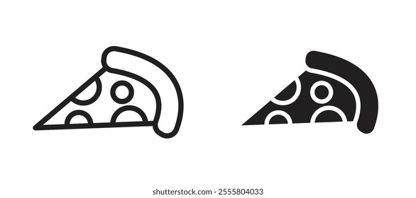 Pizza liner icon vector set.